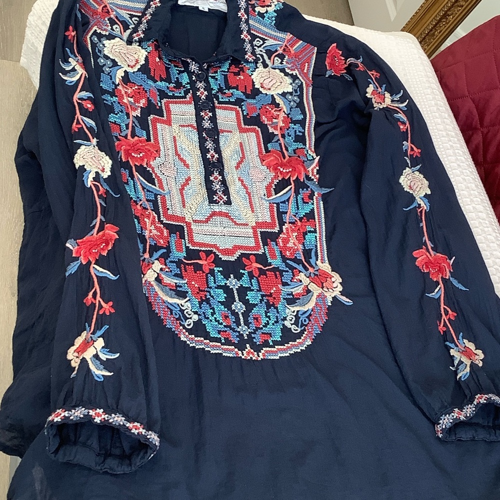 Johnny Was Tunic with Embroidery - Picture 9 of 11
